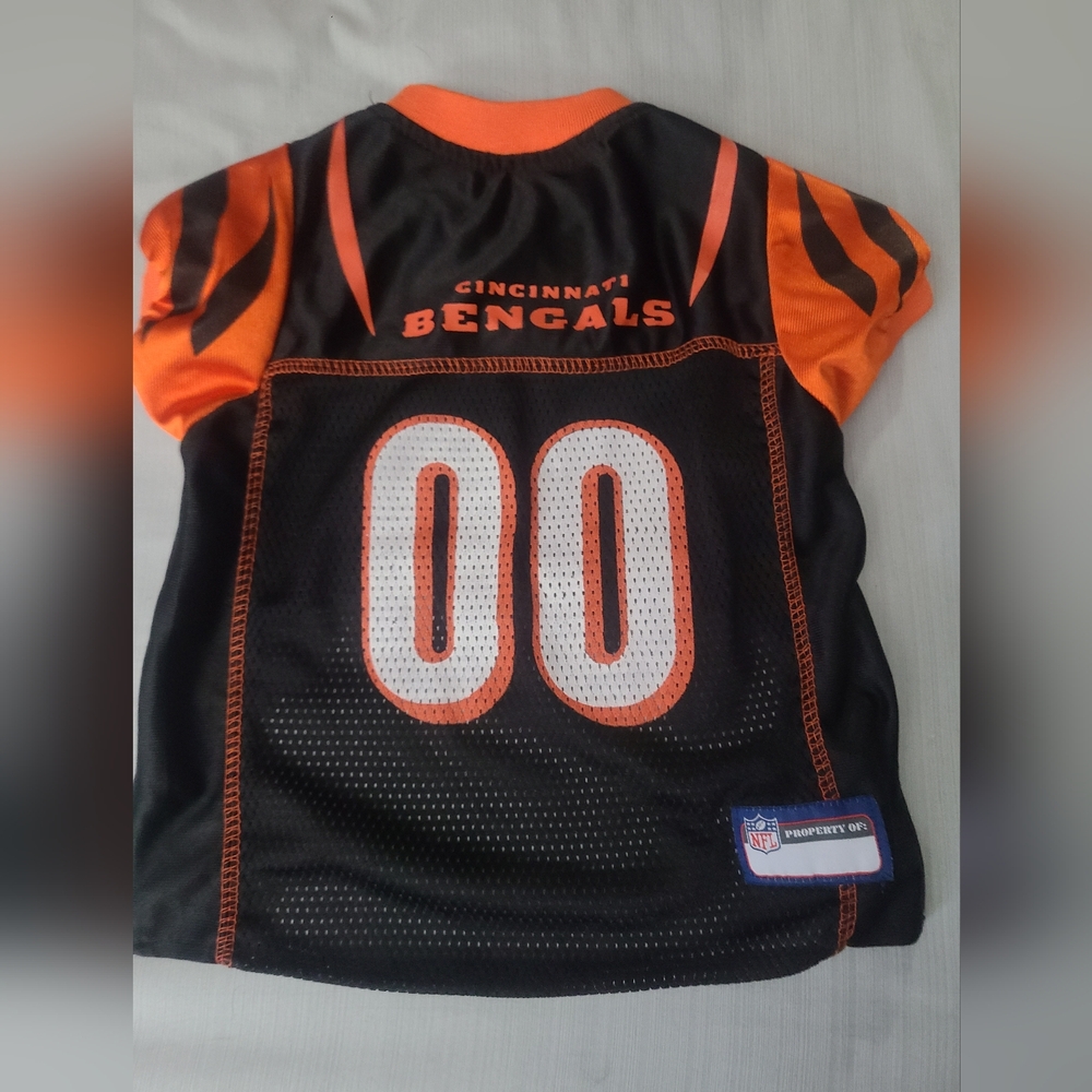 NFL Black and Orange Bengals Jersey